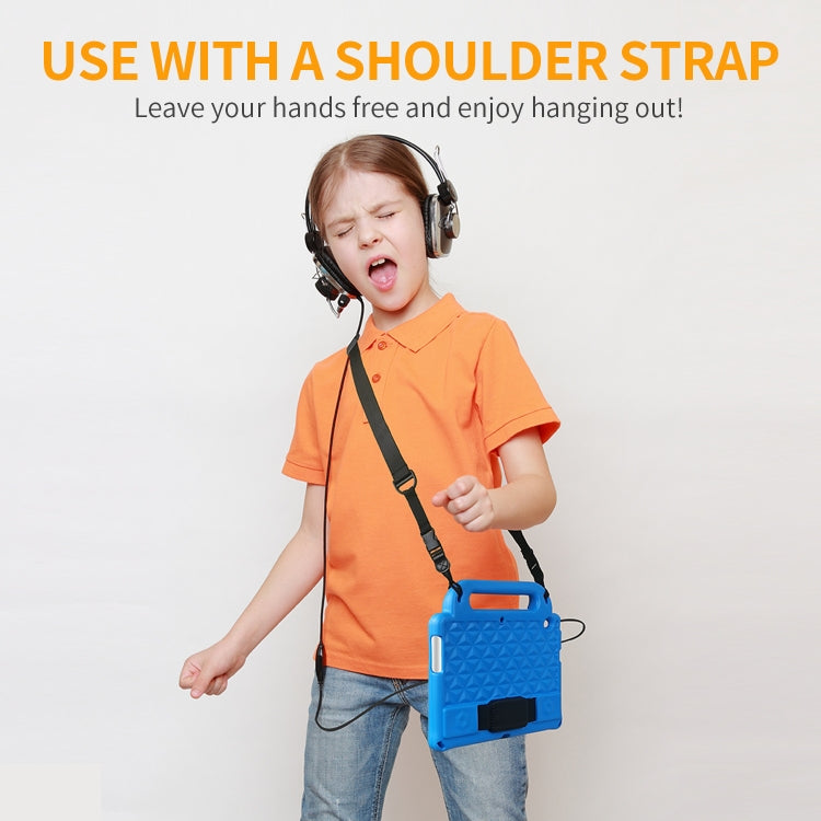 For Lenovo Tab M10 Plus TB-X606 10.3 Diamond Series EVA Anti-Fall Shockproof Sleeve Protective Shell Case with Holder & Strap(Red) - Lenovo by PMC TechLife | Online Shopping South Africa | PMC TechLife | Buy Now Pay Later Mobicred