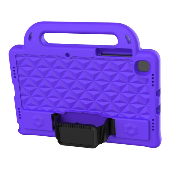 For Lenovo Tab M10 Plus TB-X606 10.3 Diamond Series EVA Anti-Fall Shockproof Sleeve Protective Shell Case with Holder & Strap(Purple)
