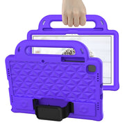 For Lenovo Tab M10 Plus TB-X606 10.3 Diamond Series EVA Anti-Fall Shockproof Sleeve Protective Shell Case with Holder & Strap(Purple)