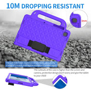For Lenovo Tab M10 Plus TB-X606 10.3 Diamond Series EVA Anti-Fall Shockproof Sleeve Protective Shell Case with Holder & Strap(Purple)