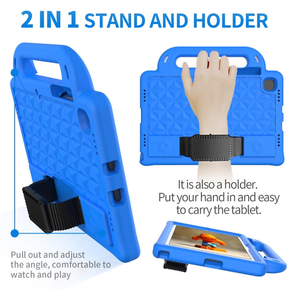 For Lenovo Tab M10 Plus TB-X606 10.3 Diamond Series EVA Anti-Fall Shockproof Sleeve Protective Shell Case with Holder & Strap(Purple)