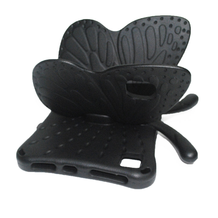 For Lenovo Tab M10 Plus TB-X606F/X 10.1 Butterfly Bracket Style EVA Children Falling Proof Cover Protective Case(Black) - Lenovo by PMC TechLife | Online Shopping South Africa | PMC TechLife | Buy Now Pay Later Mobicred