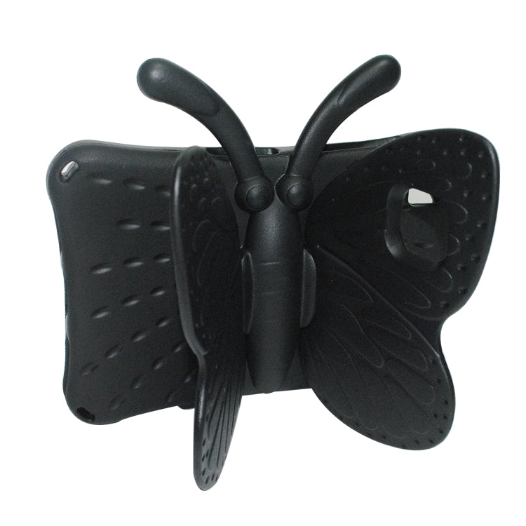 For Lenovo Tab M10 Plus TB-X606F/X 10.1 Butterfly Bracket Style EVA Children Falling Proof Cover Protective Case(Black)