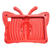 For Lenovo Tab M10 Plus TB-X606F/X 10.1 Butterfly Bracket Style EVA Children Falling Proof Cover Protective Case(Red)