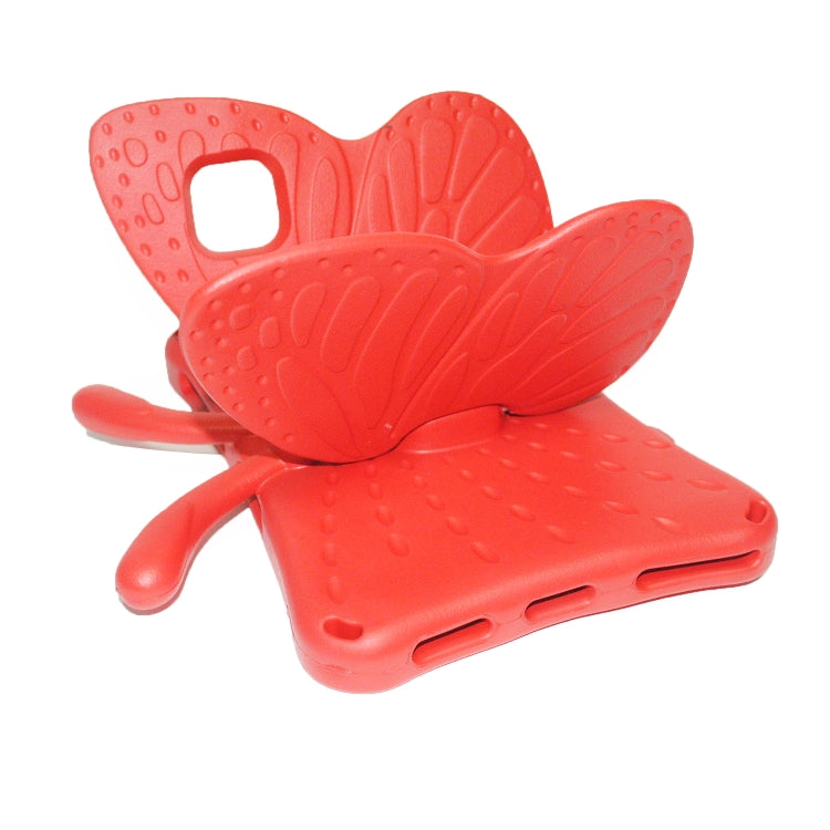 For Lenovo Tab M10 Plus TB-X606F/X 10.1 Butterfly Bracket Style EVA Children Falling Proof Cover Protective Case(Red) - Lenovo by PMC TechLife | Online Shopping South Africa | PMC TechLife | Buy Now Pay Later Mobicred