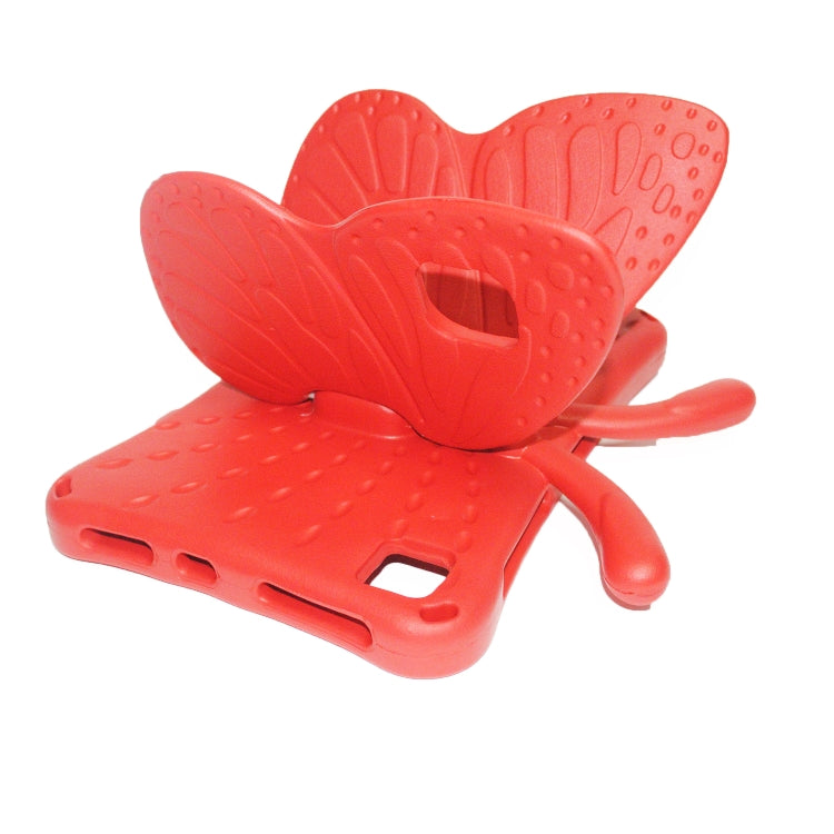 For Lenovo Tab M10 Plus TB-X606F/X 10.1 Butterfly Bracket Style EVA Children Falling Proof Cover Protective Case(Red) - Lenovo by PMC TechLife | Online Shopping South Africa | PMC TechLife | Buy Now Pay Later Mobicred