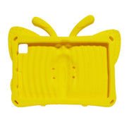 For Lenovo Tab M10 Plus TB-X606F/X 10.1 Butterfly Bracket Style EVA Children Falling Proof Cover Protective Case(Yellow)