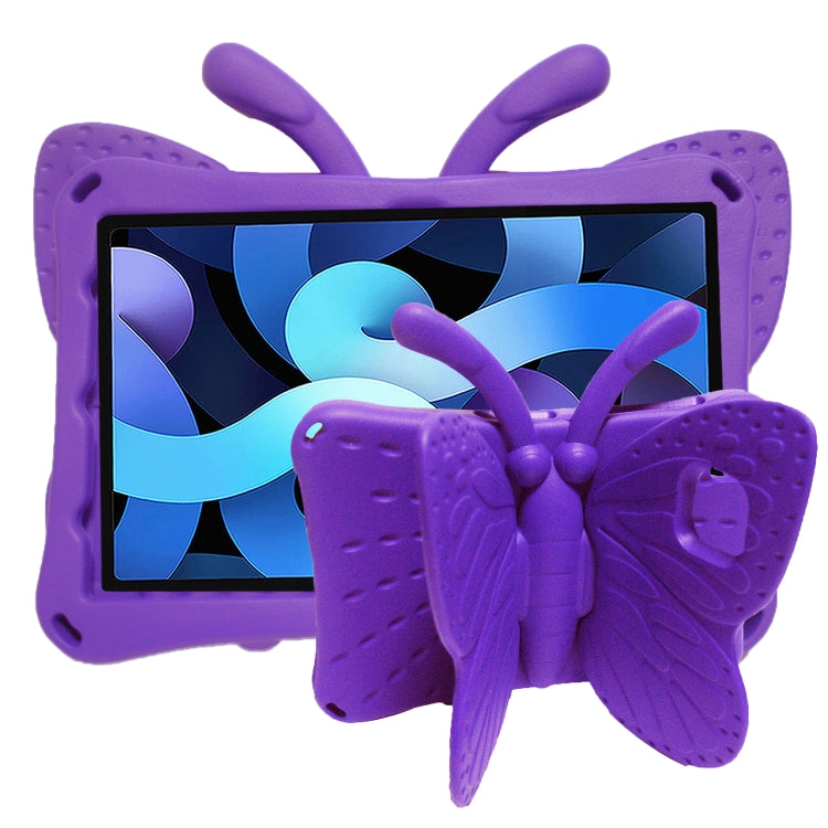 For Lenovo Tab M10 Plus TB-X606F/X 10.1 Butterfly Bracket Style EVA Children Falling Proof Cover Protective Case(Purple) - Lenovo by PMC TechLife | Online Shopping South Africa | PMC TechLife | Buy Now Pay Later Mobicred