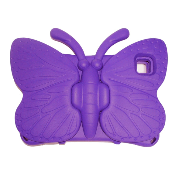 For Lenovo Tab M10 Plus TB-X606F/X 10.1 Butterfly Bracket Style EVA Children Falling Proof Cover Protective Case(Purple)