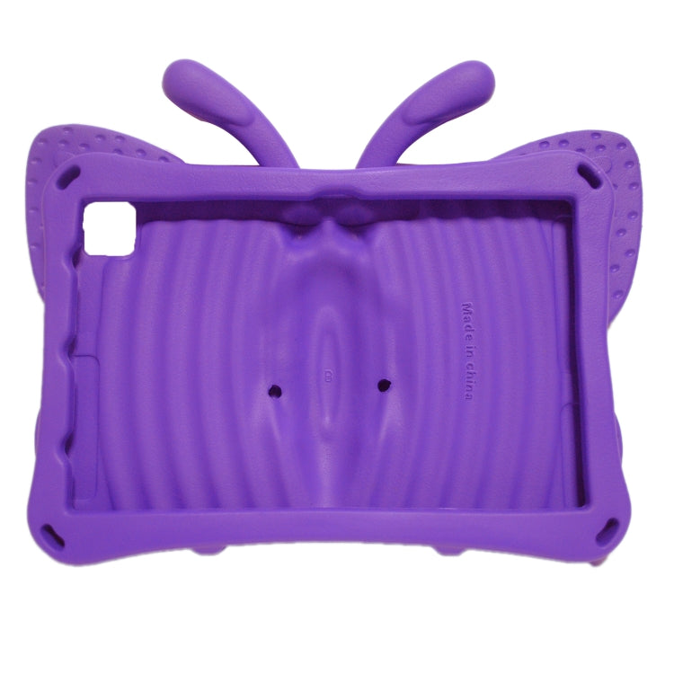 For Lenovo Tab M10 Plus TB-X606F/X 10.1 Butterfly Bracket Style EVA Children Falling Proof Cover Protective Case(Purple) - Lenovo by PMC TechLife | Online Shopping South Africa | PMC TechLife | Buy Now Pay Later Mobicred