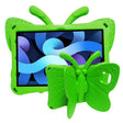 For Lenovo Tab M10 Plus TB-X606F/X 10.1 Butterfly Bracket Style EVA Children Falling Proof Cover Protective Case(Green) - Lenovo by PMC TechLife | Online Shopping South Africa | PMC TechLife | Buy Now Pay Later Mobicred