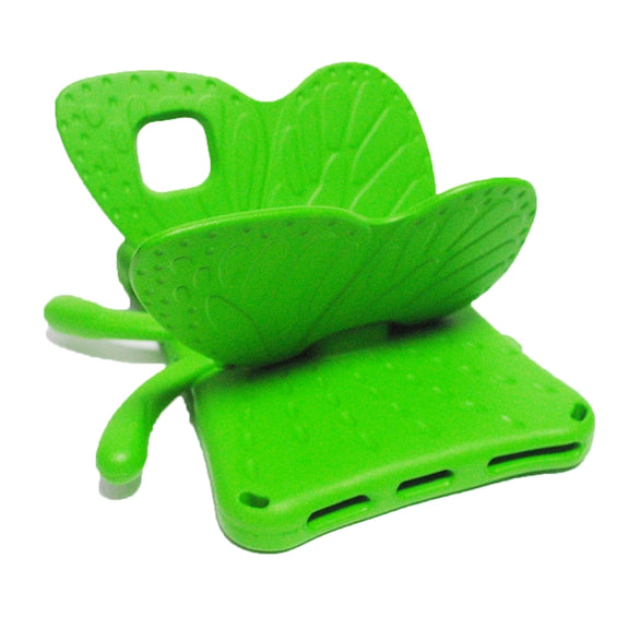 For Lenovo Tab M10 Plus TB-X606F/X 10.1 Butterfly Bracket Style EVA Children Falling Proof Cover Protective Case(Green)