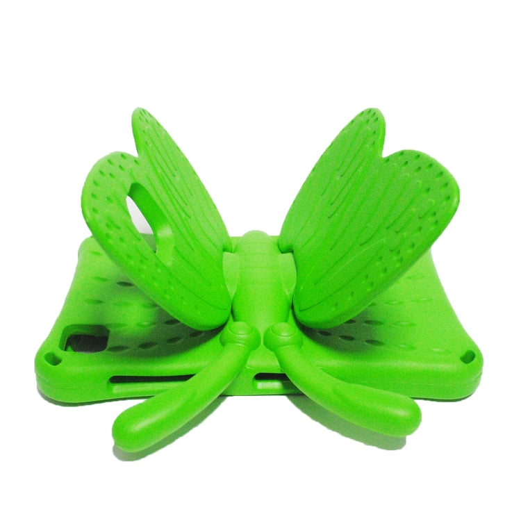 For Lenovo Tab M10 Plus TB-X606F/X 10.1 Butterfly Bracket Style EVA Children Falling Proof Cover Protective Case(Green) - Lenovo by PMC TechLife | Online Shopping South Africa | PMC TechLife | Buy Now Pay Later Mobicred