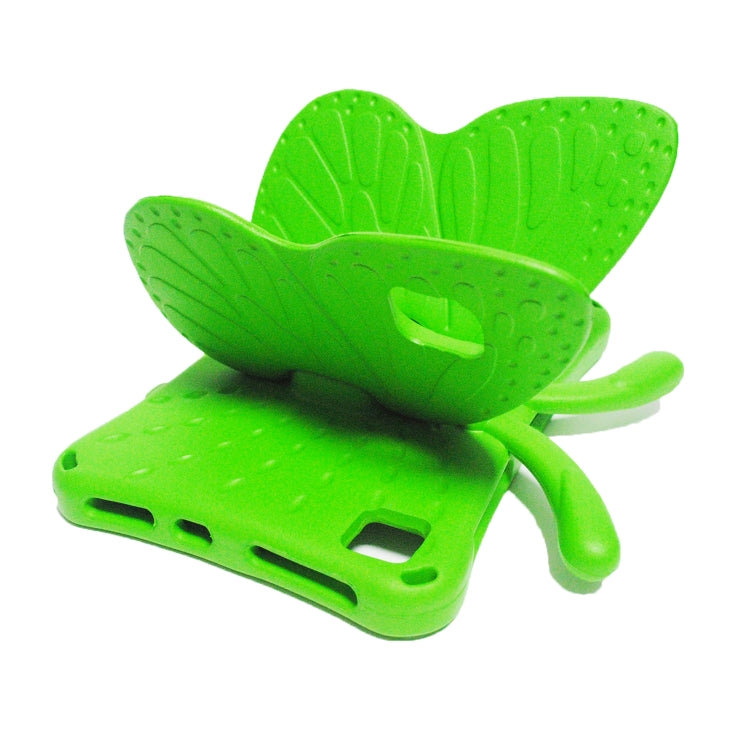 For Lenovo Tab M10 Plus TB-X606F/X 10.1 Butterfly Bracket Style EVA Children Falling Proof Cover Protective Case(Green) - Lenovo by PMC TechLife | Online Shopping South Africa | PMC TechLife | Buy Now Pay Later Mobicred