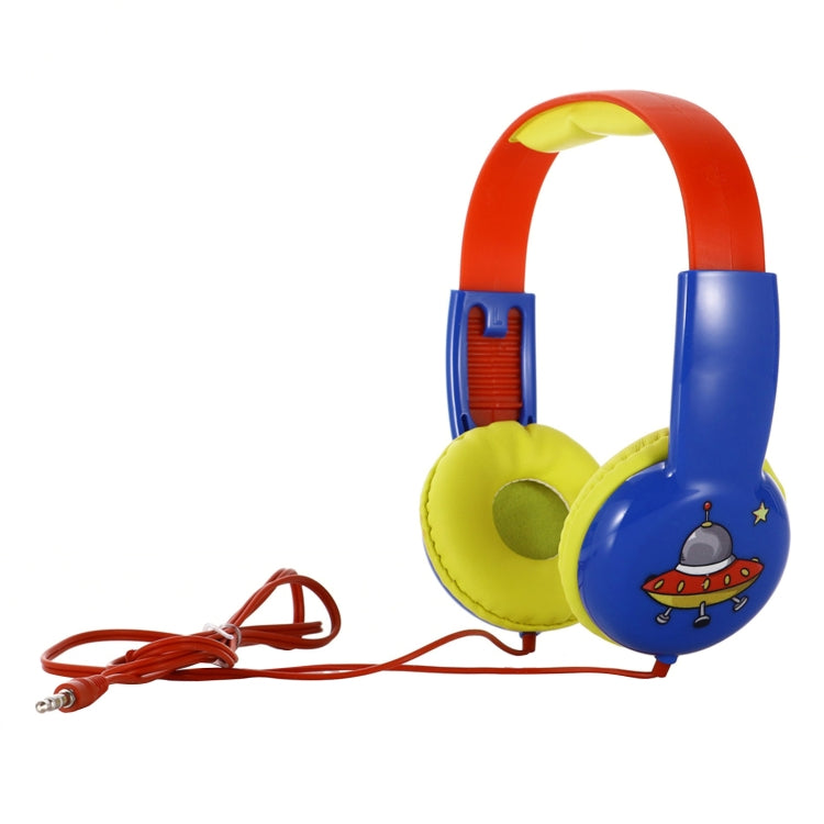 KID101 Portable Cute Children Learning Wired Headphone(Blue Red) - Multimedia Headset by PMC TechLife | Online Shopping South Africa | PMC TechLife | Buy Now Pay Later Mobicred