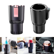 2-in-1 Smart Car Cup Cooler Outdoor Travel Heater Portable Auto Mini Refrigerator 12V Cooling Heating Cup and Drink Holder(Purple)