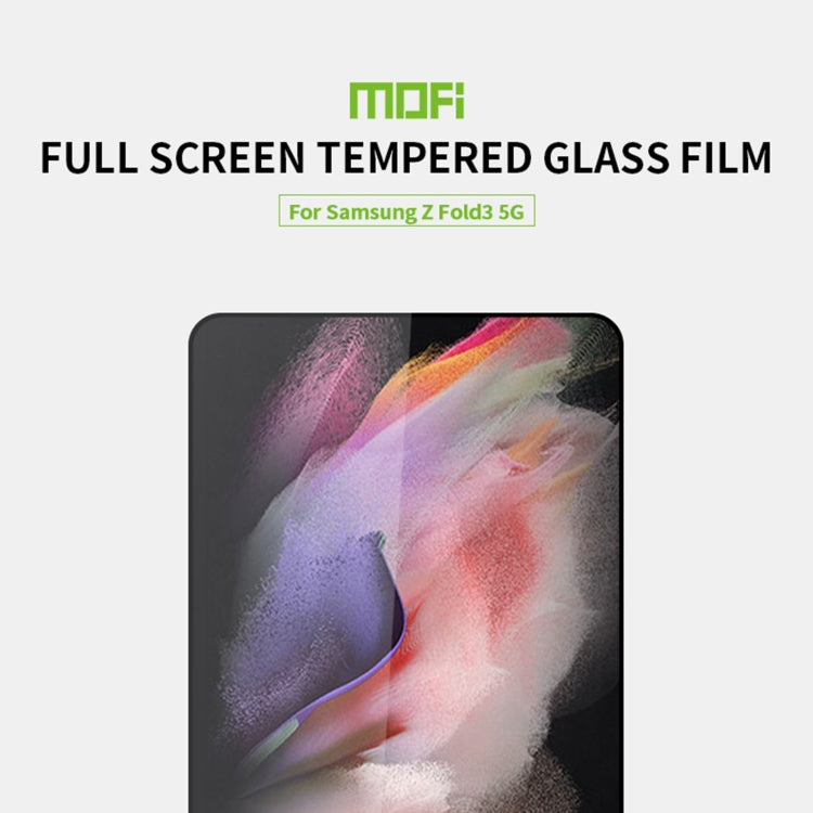 For Samsung Galaxy Z Fold3 5G MOFI 9H 2.5D Full Screen Tempered Glass Film(Black) - Galaxy Phone Cases by MOFI | Online Shopping South Africa | PMC TechLife