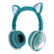BK9 HiFi 7.1 Surround Sound Cat Claw Luminous Cat Ear Bluetooth Gaming Headset with Mic(Green) - Multimedia Headset by PMC TechLife | Online Shopping South Africa | PMC TechLife | Buy Now Pay Later Mobicred