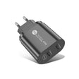 002 40W Dual Port PD USB-C / Type-C Fast Charger for iPhone / iPad Series, EU Plug(Black) - free shipping - PMC TechLife - Order now!