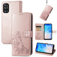 For DOOGEE N40 Pro Four-leaf Clasp Embossed Leather Case with Lanyard & Card Slot & Wallet & Holder(Rose Gold) - More Brand by PMC TechLife | Online Shopping South Africa | PMC TechLife | Buy Now Pay Later Mobicred