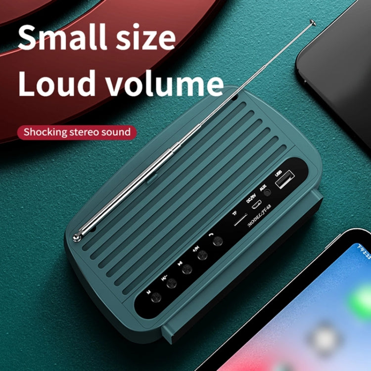OneDer JY68 Wireless Bluetooth Speaker 3D Surround Stereo FM Radio Music Player Subwoofer(Black)