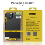 For iPhone 13 Pro Max MOFI Gentleness Series Brushed Texture Carbon Fiber Soft TPU Case  (Gray)