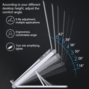 JP-2 Universal Aluminum Alloy Folding Laptop Stand