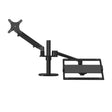 OL-3S Aluminum Height Adjustable Desktop Computer Stand for 17-32 inch and 12-17 inch Monitor(Black) - Laptop Stand by PMC TechLife | Online Shopping South Africa | PMC TechLife | Buy Now Pay Later Mobicred