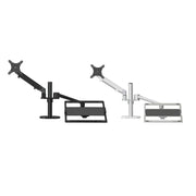 OL-3S Aluminum Height Adjustable Desktop Computer Stand for 17-32 inch and 12-17 inch Monitor(Black)