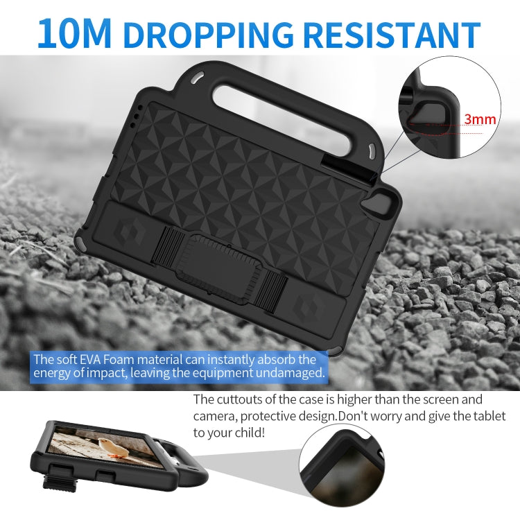 For Lenovo M10 X306X / X306F Diamond Series EVA Anti-Fall Shockproof Sleeve Protective Shell Case with Holder & Strap(Black) - free shipping - PMC TechLife - Order now!