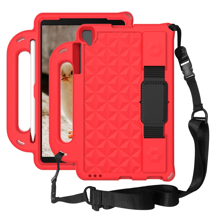 For Lenovo M10 X306X / X306F Diamond Series EVA Anti-Fall Shockproof Sleeve Protective Shell Case with Holder & Strap(Red) - Lenovo by PMC TechLife | Online Shopping South Africa | PMC TechLife | Buy Now Pay Later Mobicred