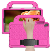 For Lenovo M10 X306X / X306F Diamond Series EVA Anti-Fall Shockproof Sleeve Protective Shell Case with Holder & Strap(RoseRed)