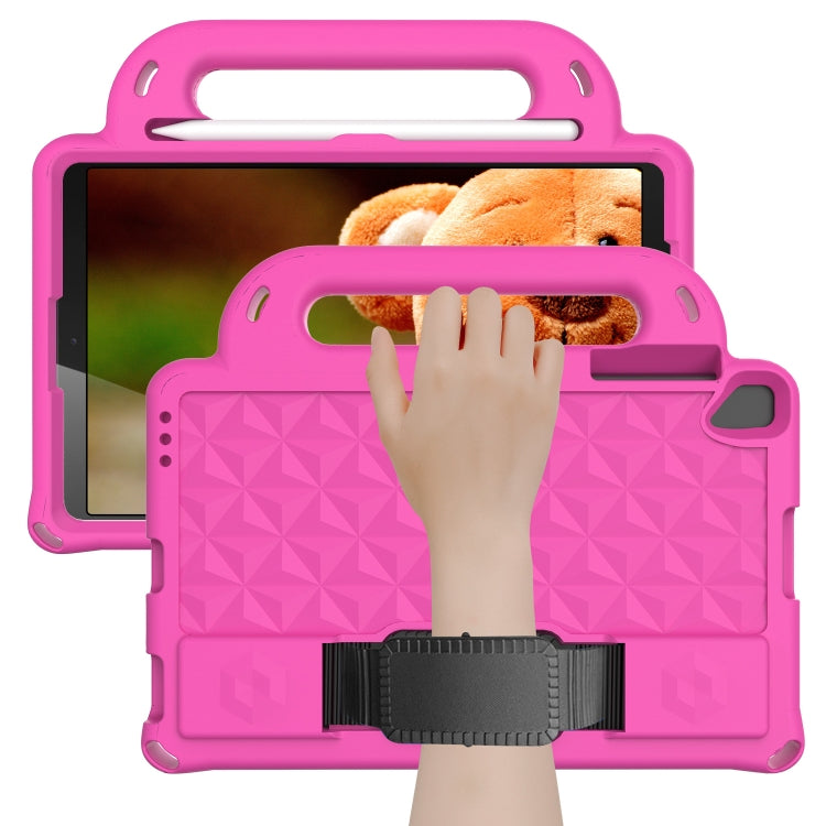 For Lenovo M10 X306X / X306F Diamond Series EVA Anti-Fall Shockproof Sleeve Protective Shell Case with Holder & Strap(RoseRed)