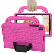 For Lenovo M10 X306X / X306F Diamond Series EVA Anti-Fall Shockproof Sleeve Protective Shell Case with Holder & Strap(RoseRed)