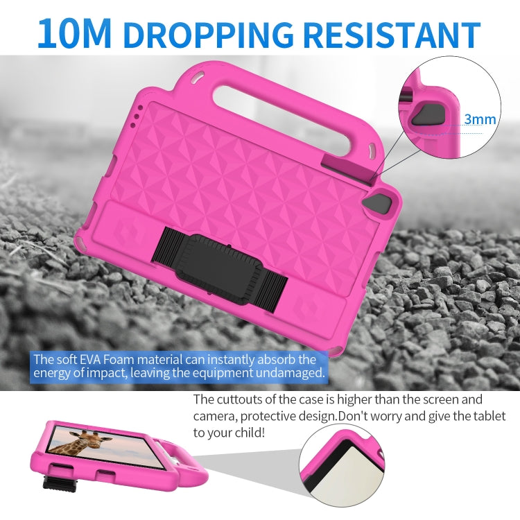 For Lenovo M10 X306X / X306F Diamond Series EVA Anti-Fall Shockproof Sleeve Protective Shell Case with Holder & Strap(RoseRed) - Lenovo by PMC TechLife | Online Shopping South Africa | PMC TechLife | Buy Now Pay Later Mobicred