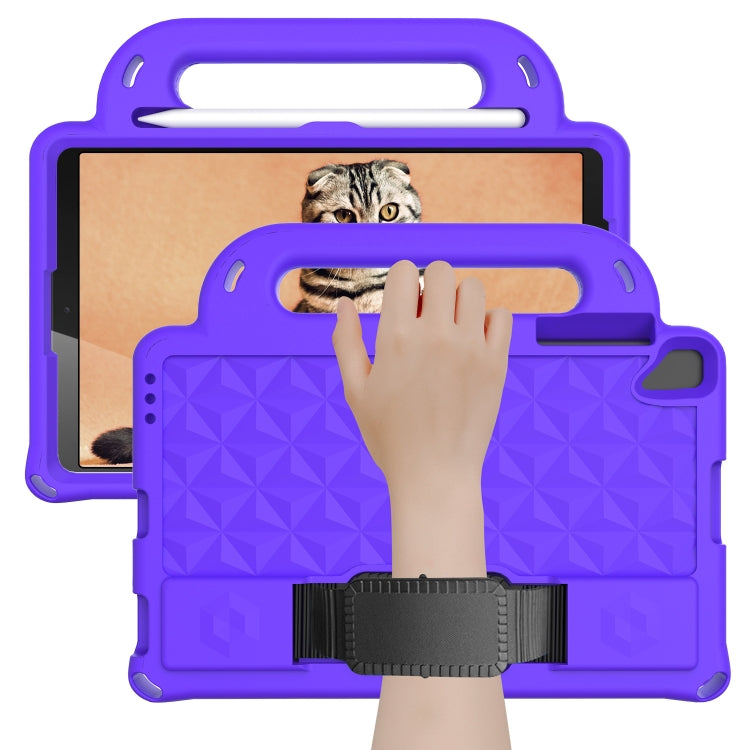 For Lenovo M10 X306X / X306F Diamond Series EVA Anti-Fall Shockproof Sleeve Protective Shell Case with Holder & Strap(Purple)