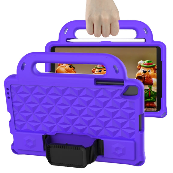 For Lenovo M10 X306X / X306F Diamond Series EVA Anti-Fall Shockproof Sleeve Protective Shell Case with Holder & Strap(Purple)