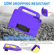 For Lenovo M10 X306X / X306F Diamond Series EVA Anti-Fall Shockproof Sleeve Protective Shell Case with Holder & Strap(Purple)