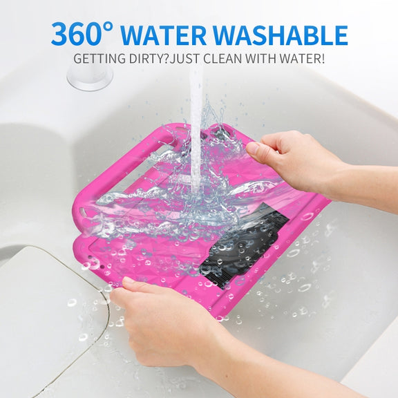 For Lenovo M10 X306X / X306F Diamond Series EVA Anti-Fall Shockproof Sleeve Protective Shell Case with Holder & Strap(Red)