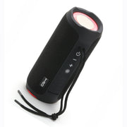 T&G TG227 Outdoor Portable Water-resistant Bluetooth Music Speaker with LED Support FM / TF / USB(Black)