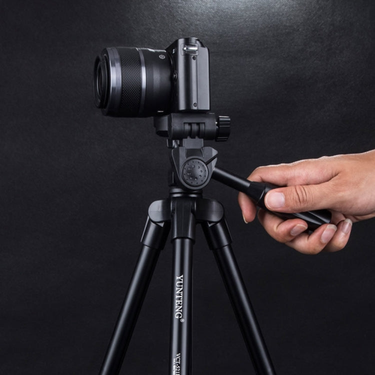 YUNTENG VCT-521 Aluminum Alloy Tripod Mount with Three-Dimensional Tripod Head - Tripods by YUNTENG | Online Shopping South Africa | PMC TechLife | Buy Now Pay Later Mobicred
