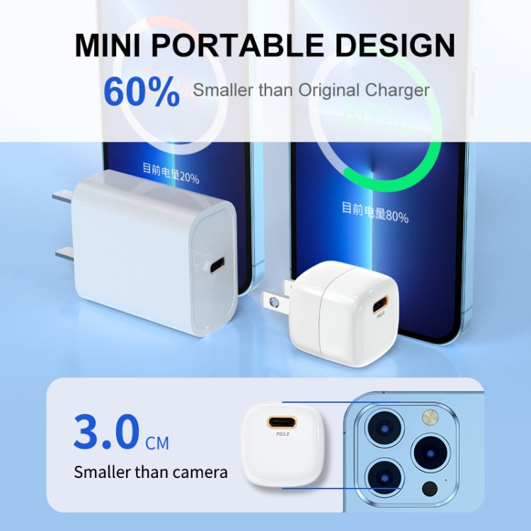 ENKAY APQ-011 Mini PD 20W USB-C / Type-C Port Fast Charger, US Plug(Pink) - free shipping - PMC TechLife - Order now!