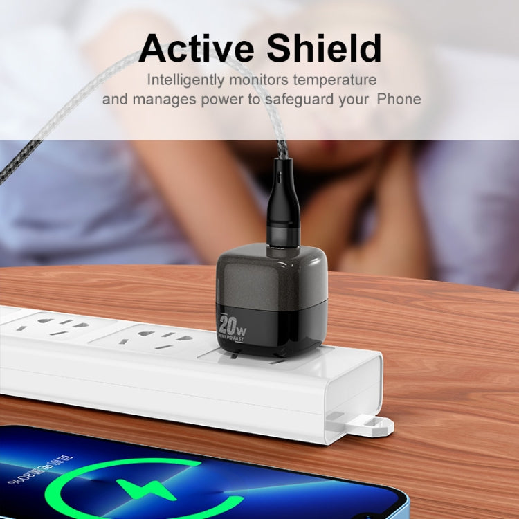ENKAY APQ-011 Mini PD 20W USB-C / Type-C Port Fast Charger, US Plug(Blue) - free shipping - PMC TechLife - Order now!
