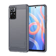 For Xiaomi Redmi Note11 / Poco M4 Pro 5G MOFI Gentleness Series Brushed Texture Carbon Fiber Soft TPU Phone Case(Gray) - Xiaomi Cases by MOFI | Online Shopping South Africa | PMC TechLife