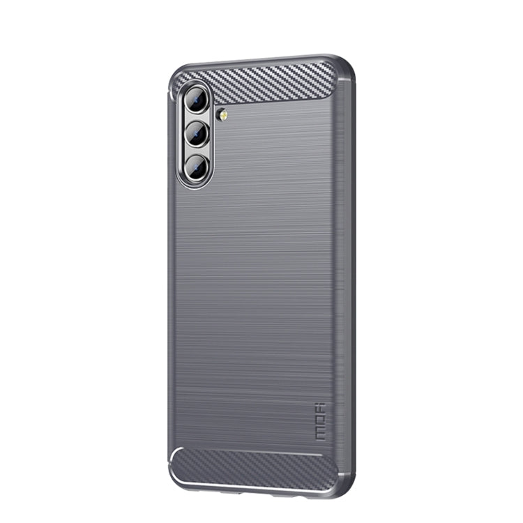 For Samsung Galaxy A13 5G MOFI Gentleness Series Brushed Texture Carbon Fiber Soft TPU Case(Gray) - Galaxy Phone Cases by MOFI | Online Shopping South Africa | PMC TechLife | Buy Now Pay Later Mobicred