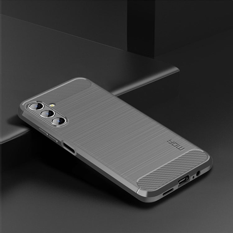 For Samsung Galaxy A13 5G MOFI Gentleness Series Brushed Texture Carbon Fiber Soft TPU Case(Gray) - Galaxy Phone Cases by MOFI | Online Shopping South Africa | PMC TechLife | Buy Now Pay Later Mobicred