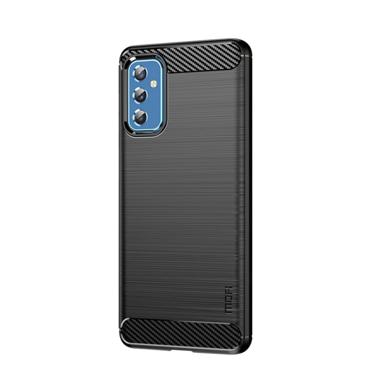 For Samsung Galaxy M52 5G MOFI Gentleness Series Brushed Texture Carbon Fiber Soft TPU Case(Black) - Galaxy Phone Cases by MOFI | Online Shopping South Africa | PMC TechLife | Buy Now Pay Later Mobicred