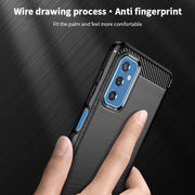 For Samsung Galaxy M52 5G MOFI Gentleness Series Brushed Texture Carbon Fiber Soft TPU Case(Red)