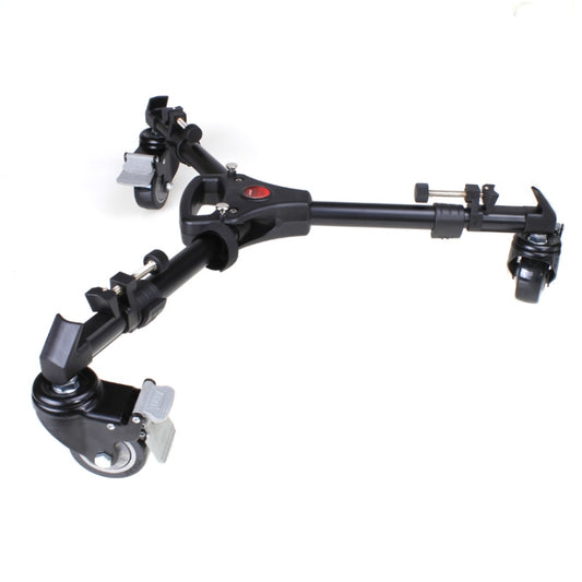 YUNTENG 901 Aluminium Alloy Camera Tripod Foot Wheel Pulley Base, Load 30KG - free shipping - PMC Jewellery - Order now!