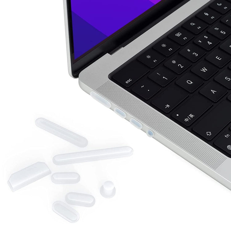 ENKAY Hat-Prince Silicone Anti-dust Plugs for MacBook Air 13.6 2022/2024 A2681 (M2) / A3113 (M3)(Translucent) - Others Accessories by ENKAY | Online Shopping South Africa | PMC TechLife | Buy Now Pay Later Mobicred